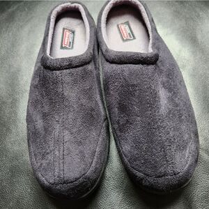 Dickies Men's Size M (9/10) Slippers Black Memory Foam Plush Slip On Clogs